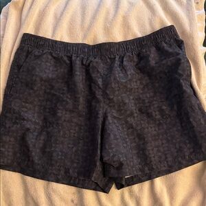 Columbia Black Geometric Athletic Shorts